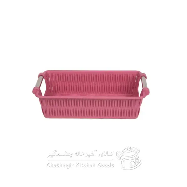 سبد بامبو دسته استیل 3 لیمون