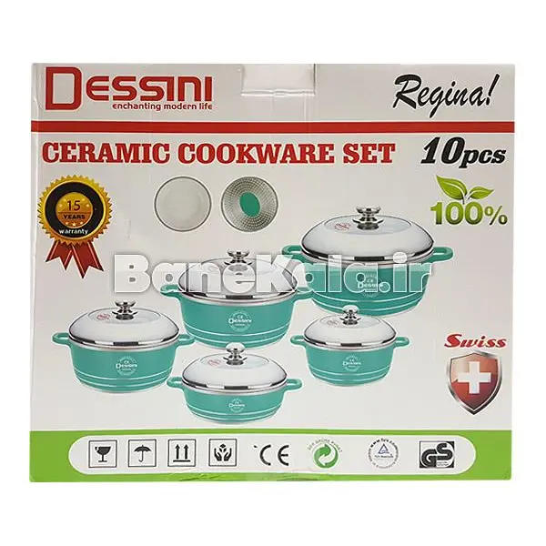 سرویس قابلمه 10 پارچه سرامیکی Dessini