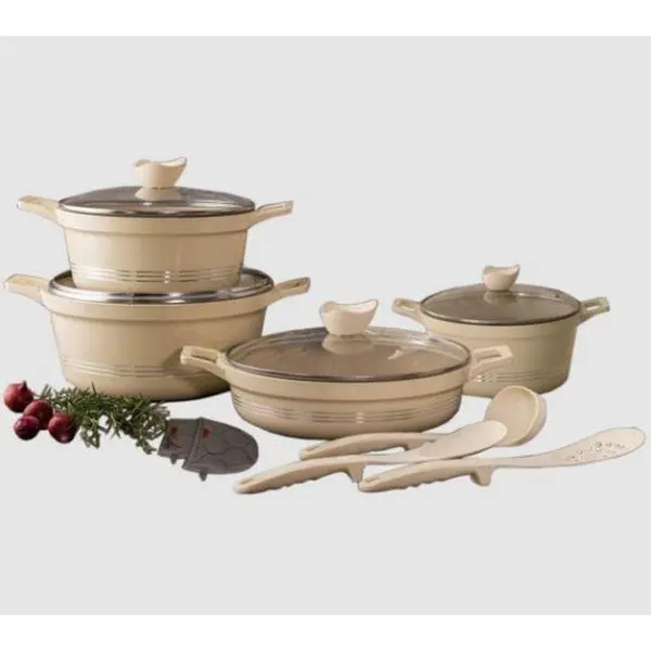 سرویس 11 پارچه کرم کلاسیک یونیک مدل UN-7710 - 5