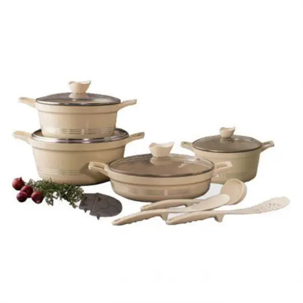 سرویس 11 پارچه کرم کلاسیک یونیک مدل UN-7710 - 4
