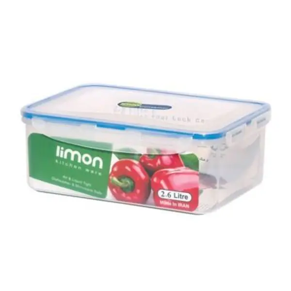 ظرف فریزری مستطیل 2.6 لیتری لیمون کد 82035 Limon 820 - 3
