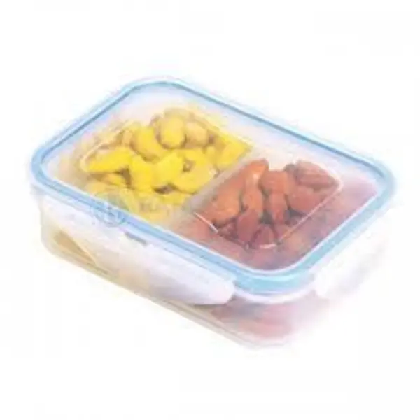 ظرف فریزری مستطیل2خانه لیمون کد772 - 4