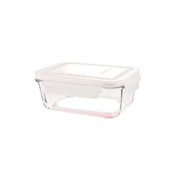 ظرف شیشه ای مستطیل 400میل (1804) (لیمون)