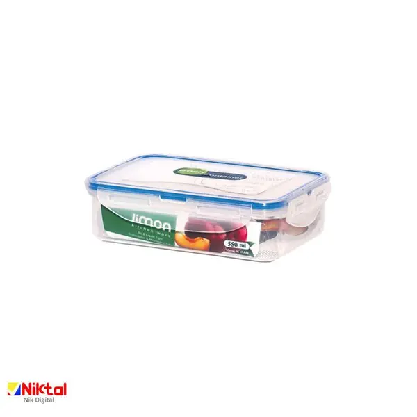ظرف فریزری مستطیل 550 میلی لیتر لیمون کد 806 Limon 806 - 3