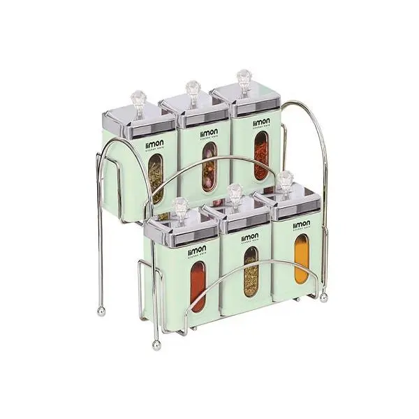 ست ادویه 6 عددی چهارگوش لیمون کد 161800 - 2