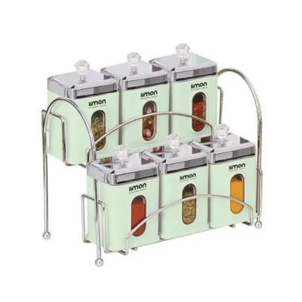 ست ادویه 6 عددی چهارگوش لیمون کد 161800 - 4