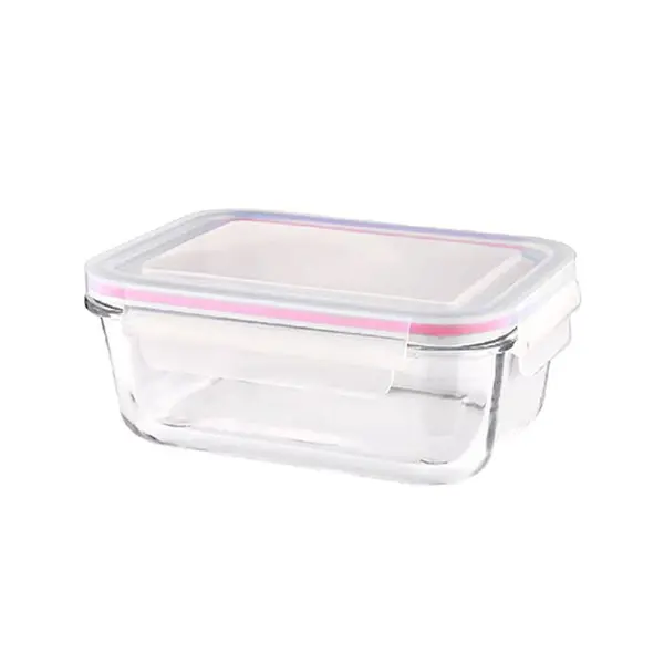 ظرف شیشه مستطیل 850 لیمون - 2
