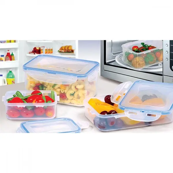 سرویس ظرف فریزری 8 پارچه مستطیل لیمون کد 97235 - 5