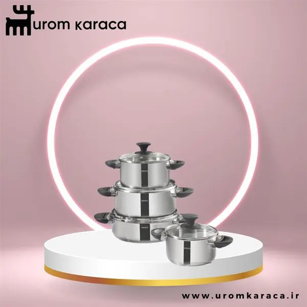 سرویس قابلمه استیل 8 پارچه کاراجا مدل Buca - 2