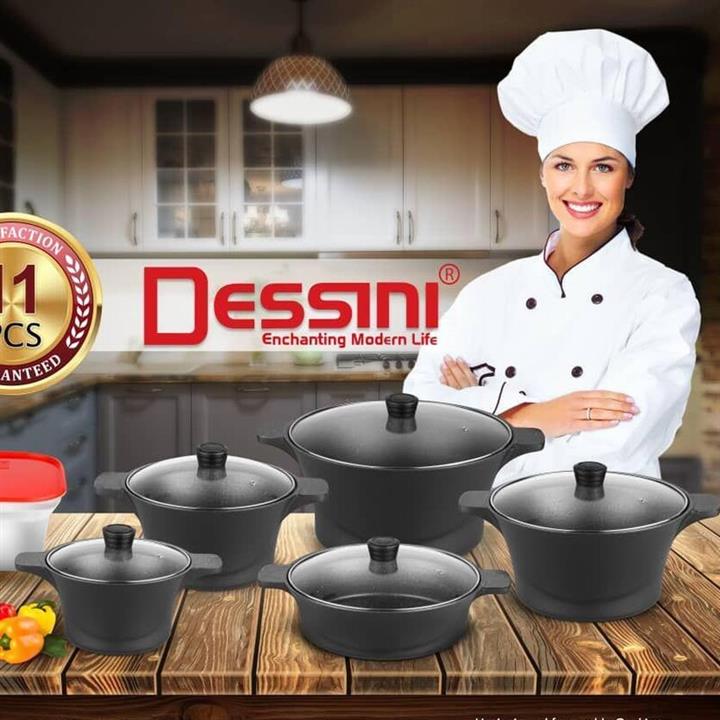 سرویس قابلمه گرانیت دسینی Dessini 12 پارچه کد 433