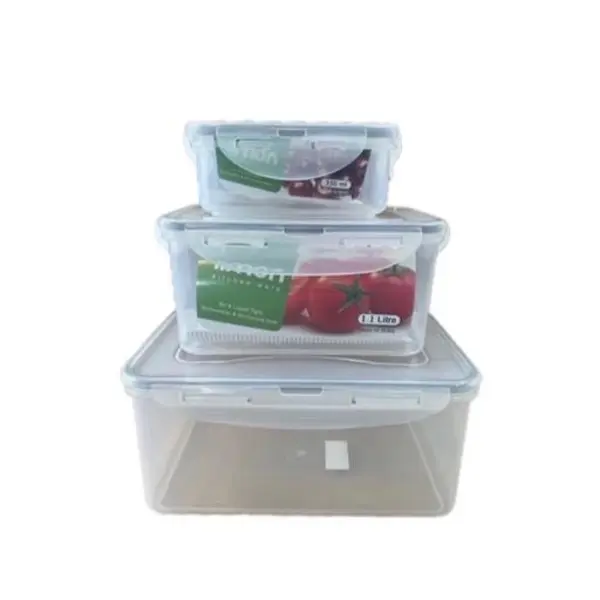 ظرف نگهدارنده لیمون مدل مستطیل کد SM3 بسته 3 عددی - 2