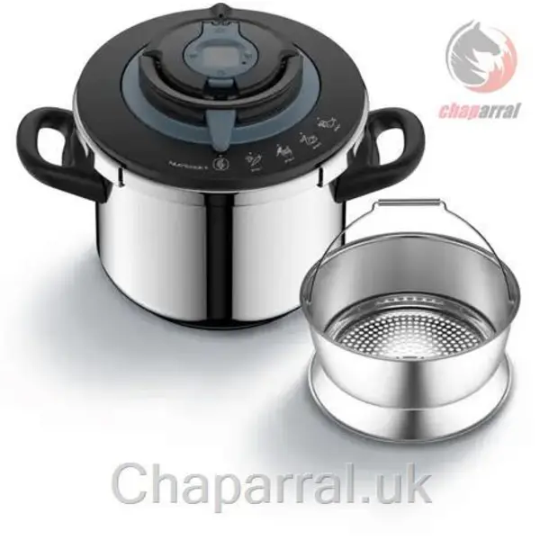 زودپز 6 لیتری تفال فرانسه Tefal Nutricook Schnellkochtopf 6L mit Korb P4220745 - 3