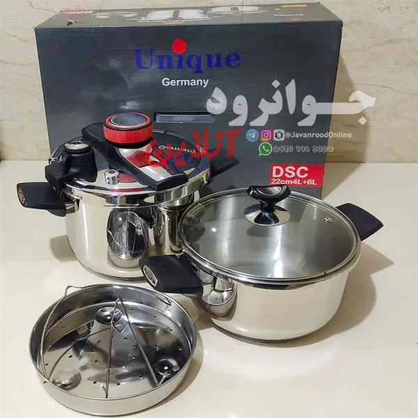 زودپز دوقلو آلمانی یونیک ۶+۴ لیتر مدل DSC-2023 - 2