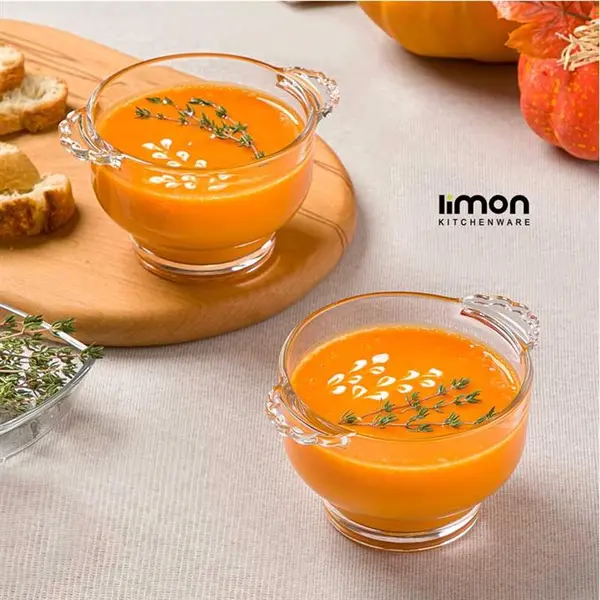 کاسه سوپ خوری شیشه ای لیمون 2330 دو عددی