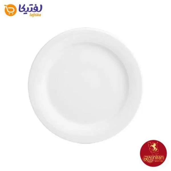بشقاب تخت هتلی 49 (سفید) چینی زرین سایز 27 (غذاخوری بزرگ)