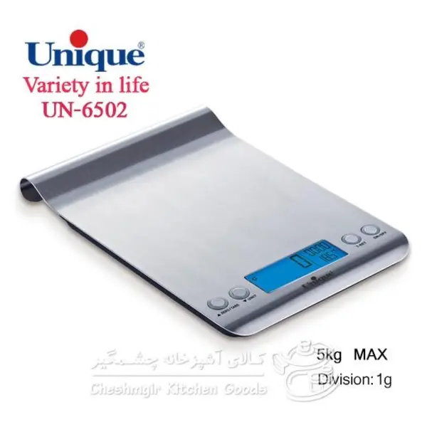 ترازو آشپزخانه دیجیتالی یونیک کد UN_6502