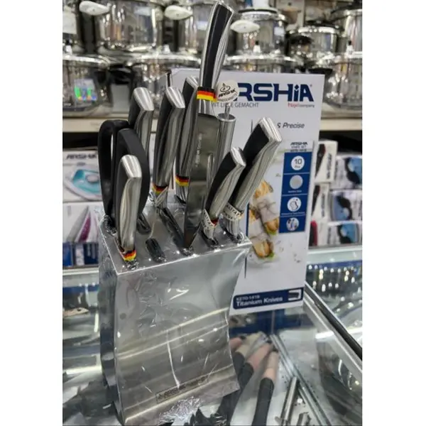 سرویس چاقو تیتانیوم عرشیا (10پارچه) مدل K270-1418