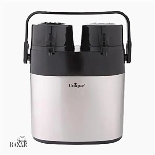 فلاسک دوقلو 1.3 لیتر استیل شیشه دار یونیک UN-9030 - 6