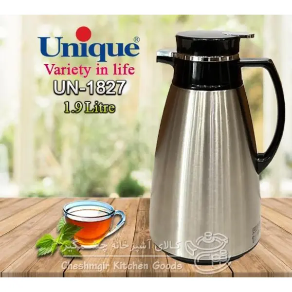 فلاسک استیل داخل شیشه یونیک 1/9 لیتری کد UN_1827 - 2