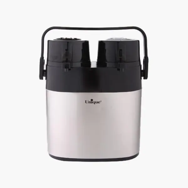 فلاسک استیل دو قلوی 1 لیتری یونیک کد Unique 9040