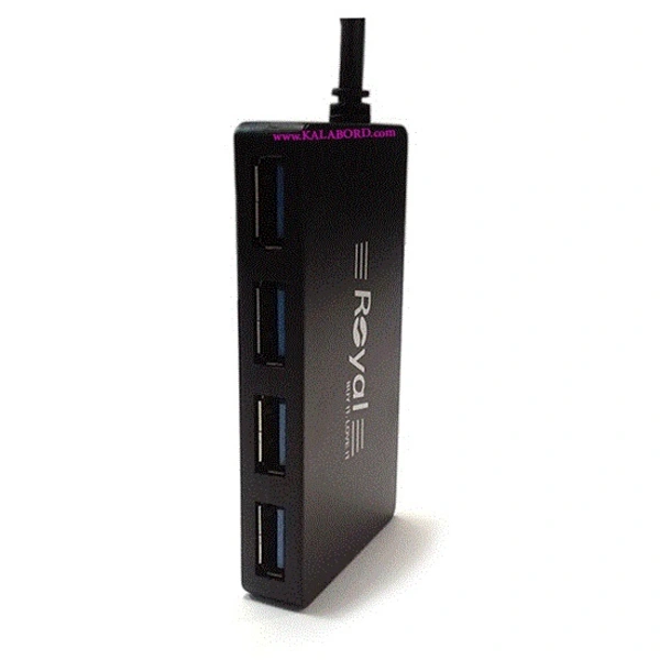 هاب 4 پورت رویال مدل Royal usb 3 Hub RH3-411