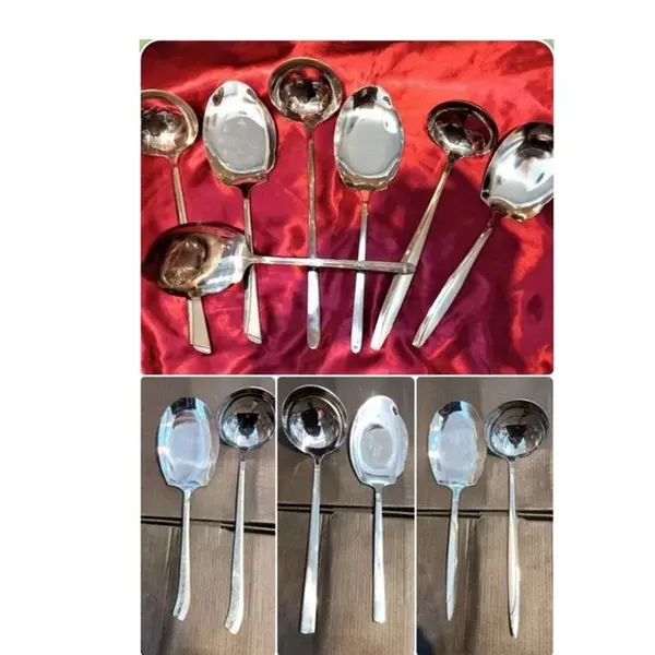 ست کفگیر و ملاقه استیل مارک آهنربا نگیر در 6 طرح مختلف