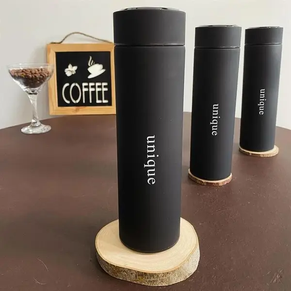 فلاسک مسافرتی دماسنج دار مدل unique