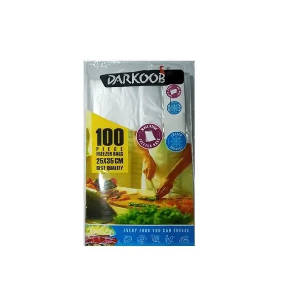 کیسه فریزر دارکوب مدل چسبی بسته 100 عددی کیسه فریزر دارکوب مدل چسبی بسته 100 عددی