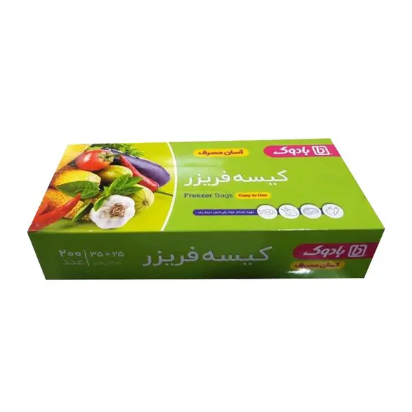 کیسه فریزر بادوک مدل آسان مصرف بسته 200 عددی