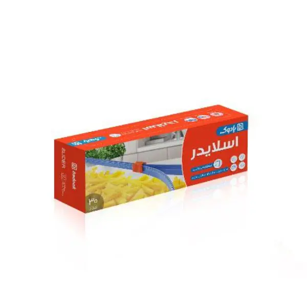 کیسه فریزر اسلایدر سایز 20*18 بادوک