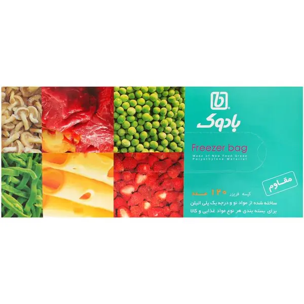 کیسه فریزر بسیار ضخیم 25*35 ، 120عددی بادوک