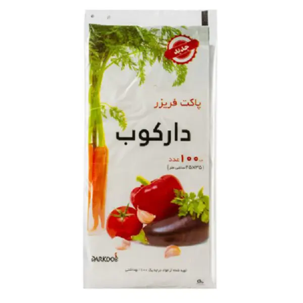 پاکت فریزر 25x35 سانتی متری 100 عددی دارکوب