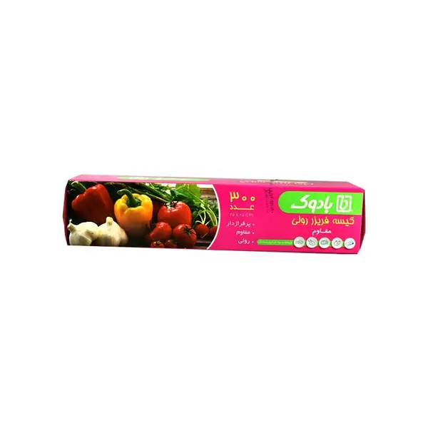 کیسه فریزر رولی مقاوم بادوک 300 عدد (25*30)