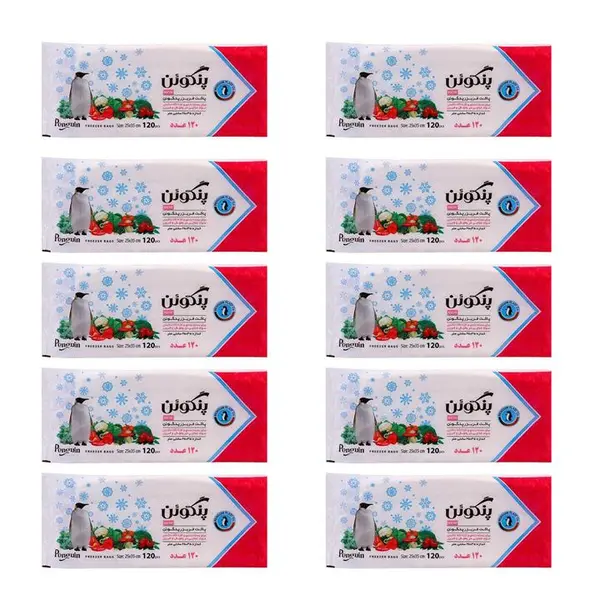کیسه فریزر پنگوئن مدل p120 ده بسته 120 عددی