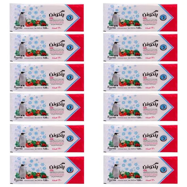 کیسه فریزر پنگوئن مدل p120 دوازده بسته 120 عددی - 2