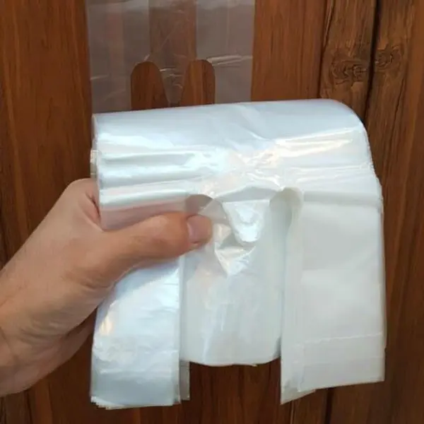 نایلون دسته دار شفاف رکابی،نایلکس شفاف درجه یک در سایزهای مختلف - 2