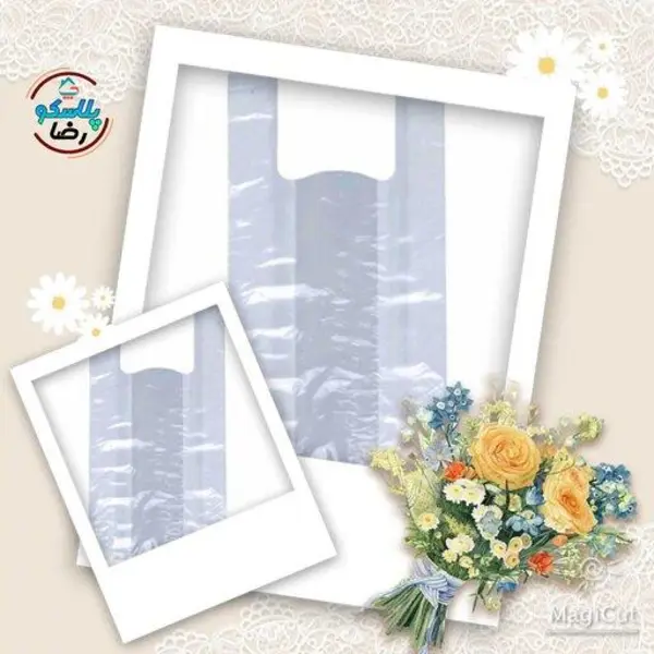 نایلون دسته دار 35×25 شفاف