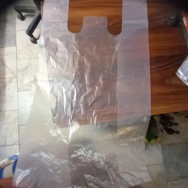 نایلون دسته دار شفاف سایز 65در55 رکابی درجه یک و بدون بو و کشسانی بالا