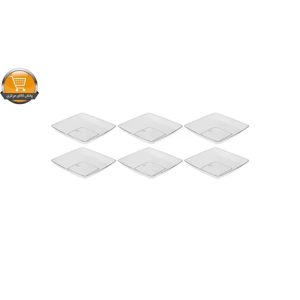 بشقاب یکبار مصرف کوشا مدل Lux 0454 بسته 6 عددی