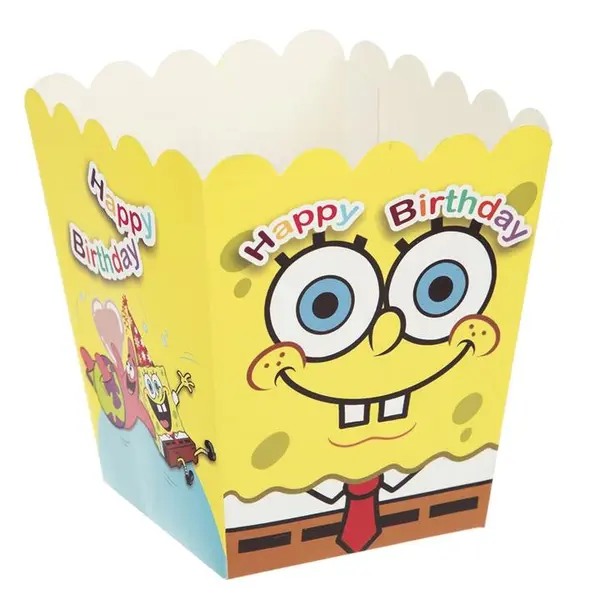 ظرف پاپ کورن مدل Sponge Bob بسته 10 عددی - 2