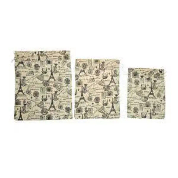 کیسه سبزی چاپی رزین تاژ طرح ایفل - 3