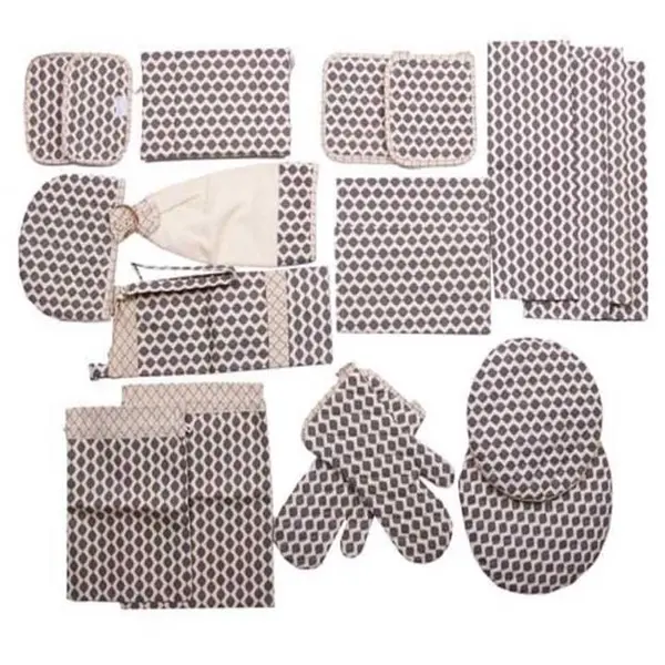 سرویس آشپزخانه 20 تکه رزین تاژ طرح کندو کتان - 3