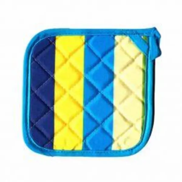 دستگیره کتان 20 × 20 رزین تاژ طرح رابید آبی - 3