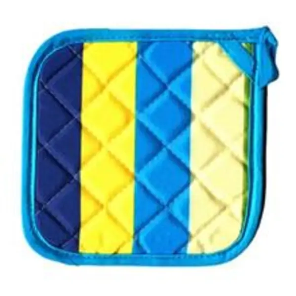 دستگیره کتان 20 × 20 رزین تاژ طرح رابید آبی - 4
