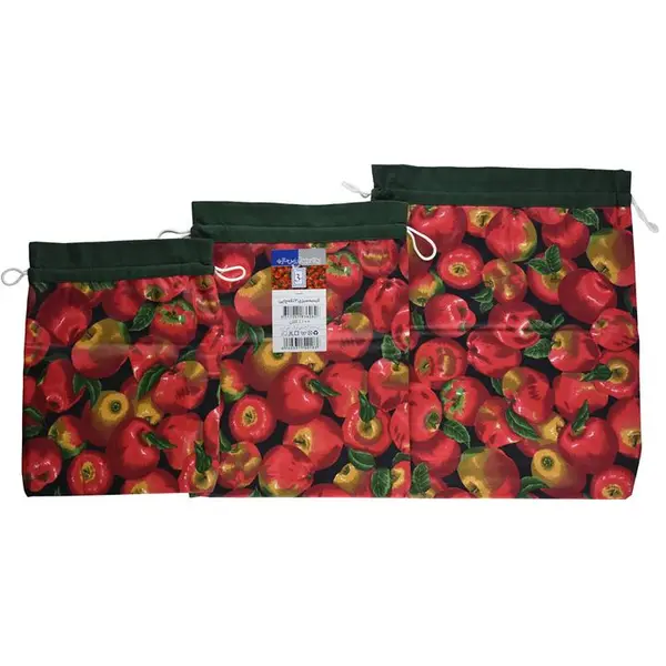کیسه سبزی رزین تاژ طرح سیب مجموعه 3 عددی - 3