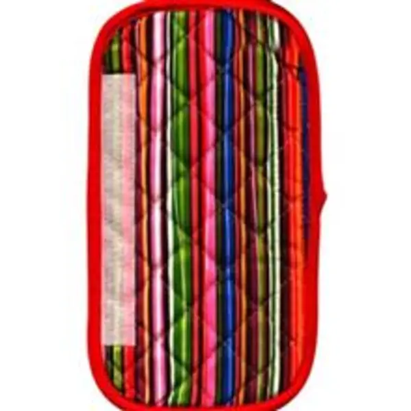 دستگیره یخچال کتان 30 × 15 رزین تاژ طرح راه راه رنگی - 2