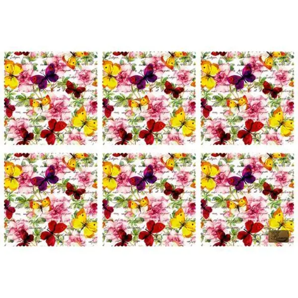 زیربشقابی مخمل رنس مدل U1-42010 سایز 30x30 سانتی متر - 2