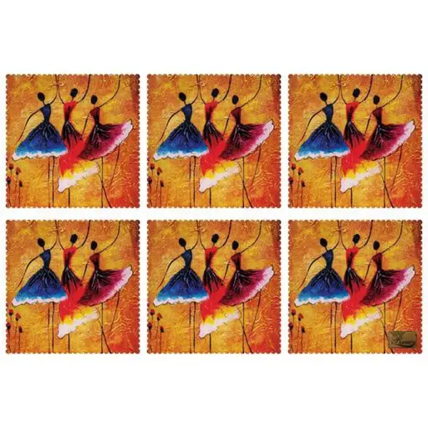 زیربشقابی مخمل رنس مدل U1-42041 سایز 30x30 سانتی متر - 2