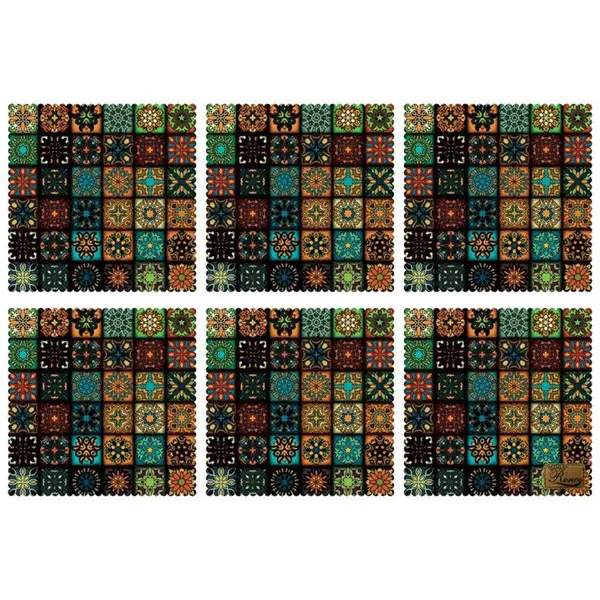 زیربشقابی مخمل رنس مدل U1-42076 سایز 30x30 سانتی متر - 2