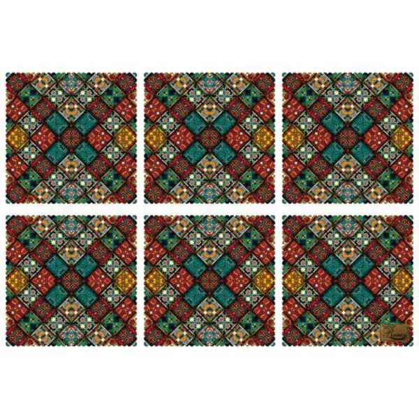 زیربشقابی مخمل رنس مدل U1-42078 سایز 30x30 سانتی متر - 2